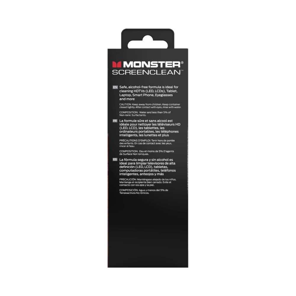 Monster Screen Cleaner Kit with Microfiber Cloth 60ml