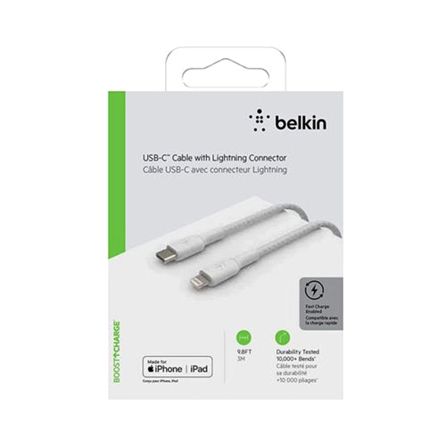 Belkin PVC-A To Lightning Cable White