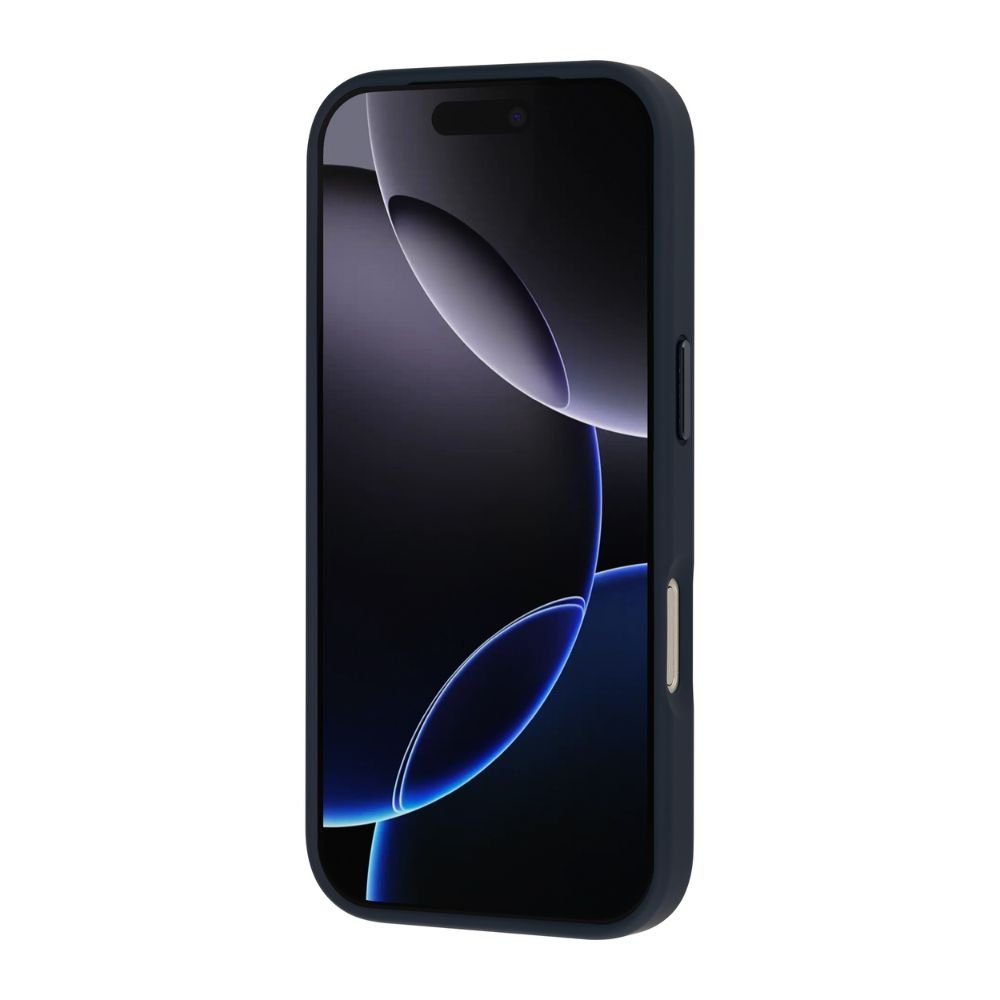 Infinyty Modo Hybrid Matte Soft Touch Case With Metallic Accents iPhone 17 Pro Max, Dark Blue