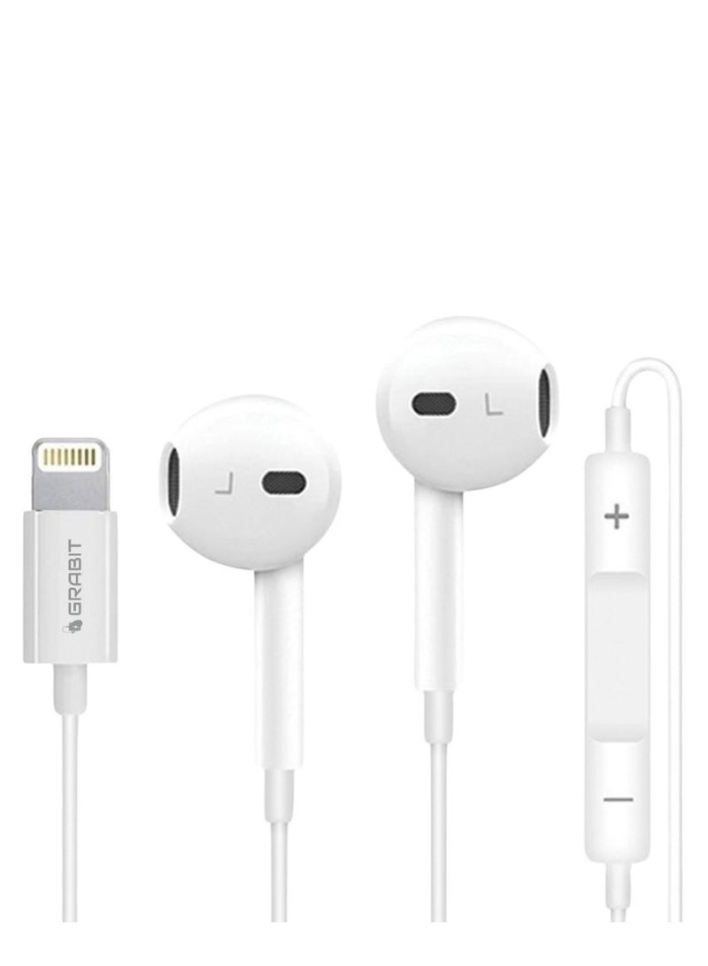 Grabit Stereo Headphones Lightning Direct Plug & Play