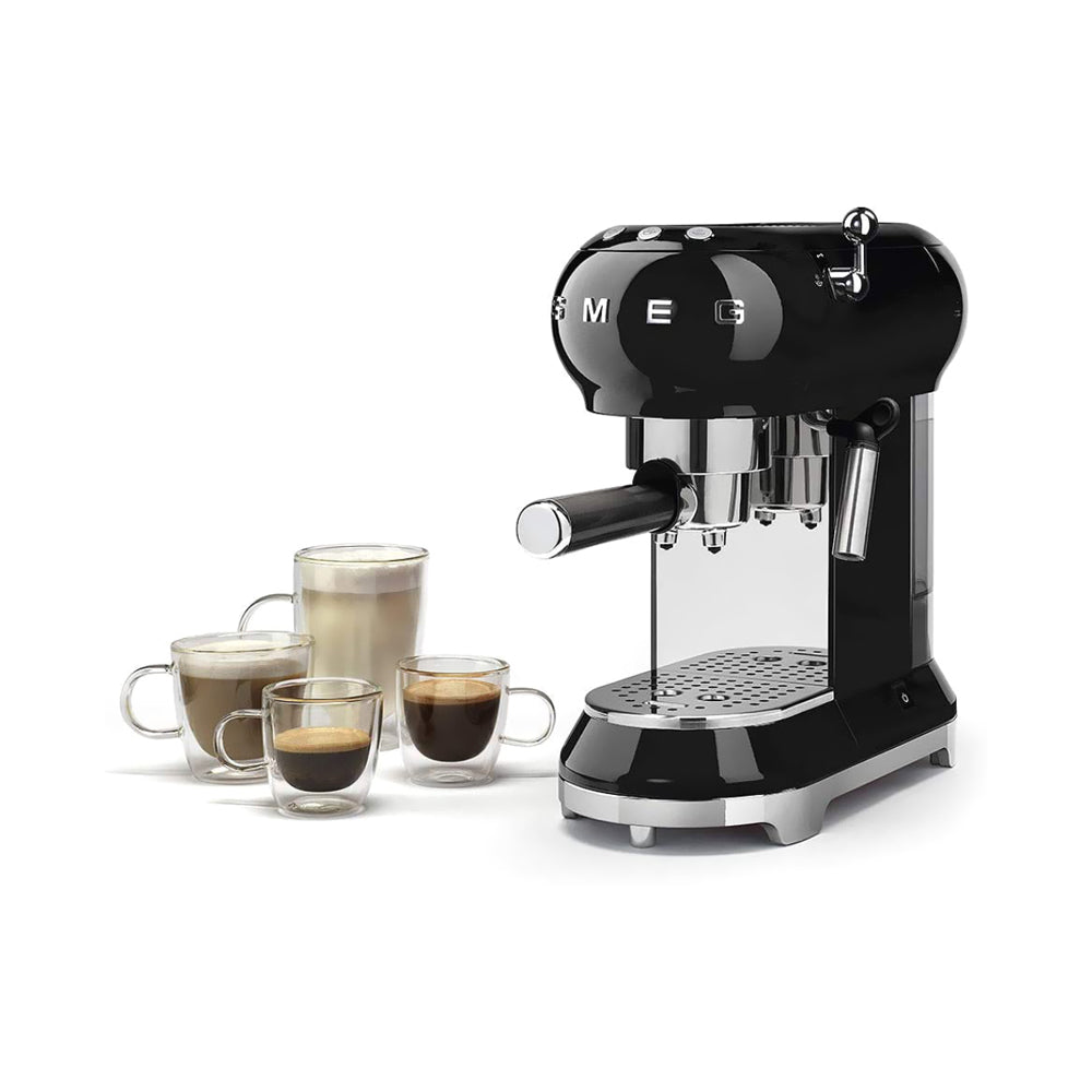 Smeg Traditional Pump Espresso Coffee Machine 1000ml Black