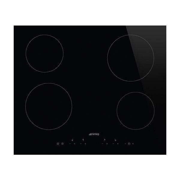 Smeg Built In Ceramic Electric Hob 60cm Black SE364TDL