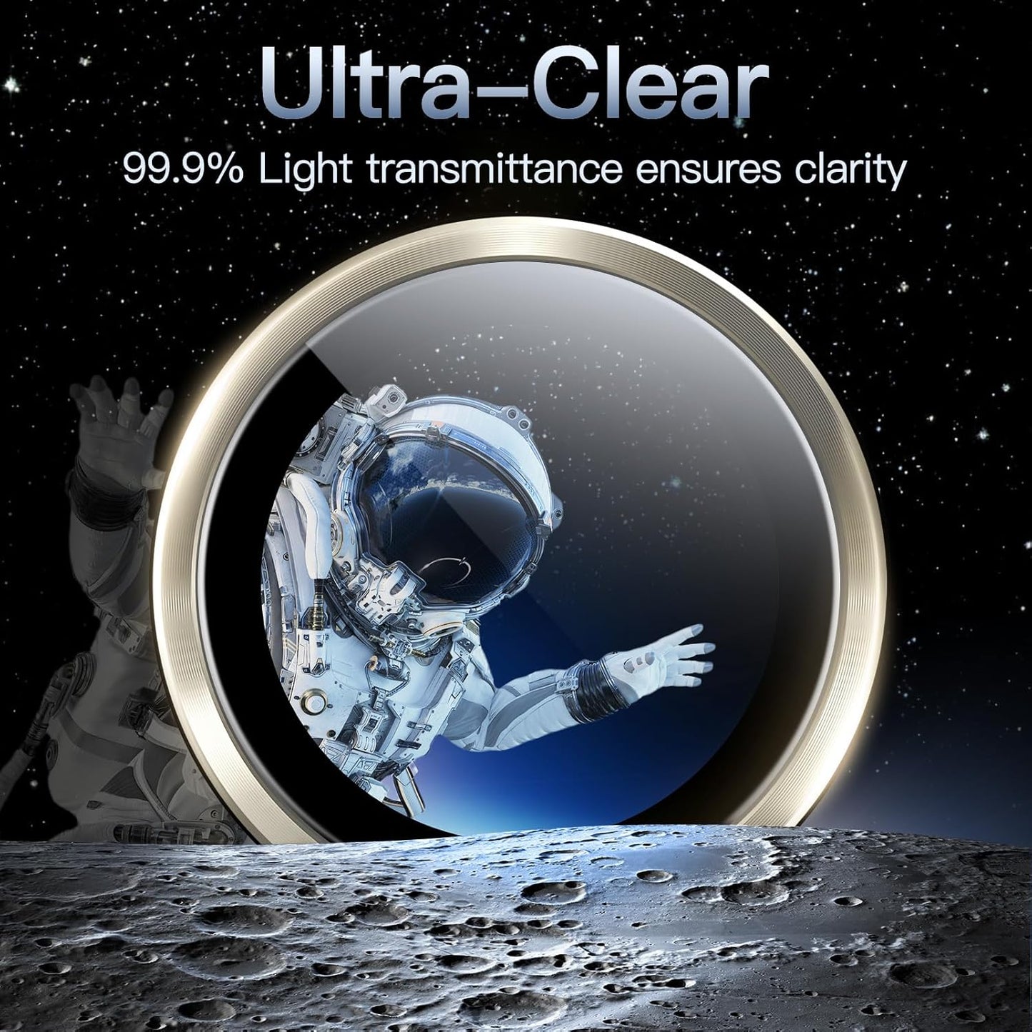 PROTECT iPhone 15 Pro Xzoom Lens Protector, Sapphire Glass, Alloy Material, Ultra Clear, Premium Finish, Platinum, XIP15PPLT