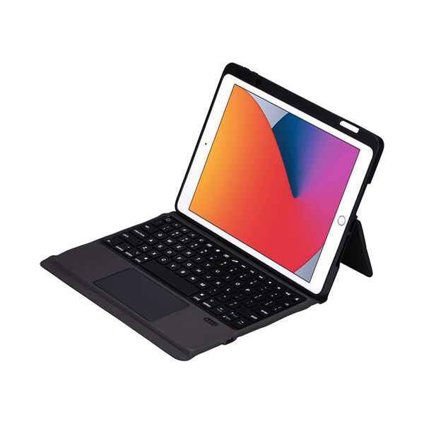Inet Smart Keyboard Case with Trackpad for Apple iPad 11 inch Black