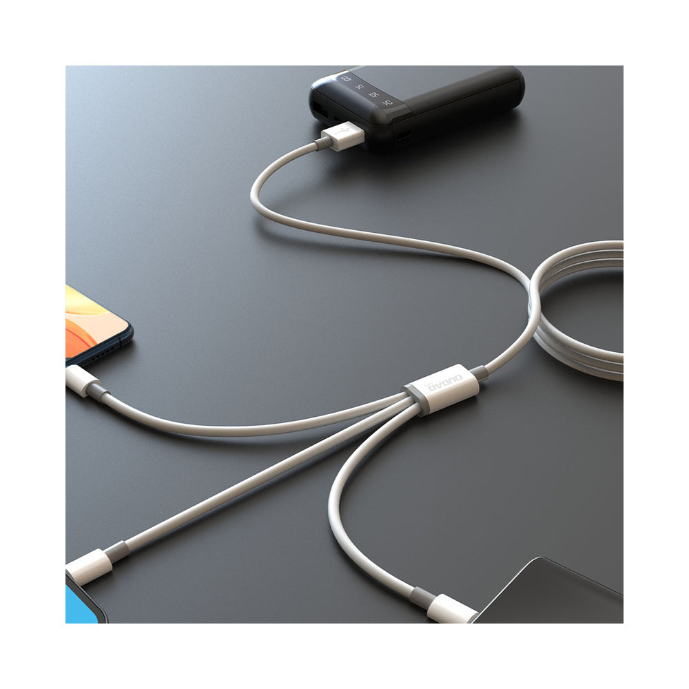 Dudao 3-In-1 Data Cable White