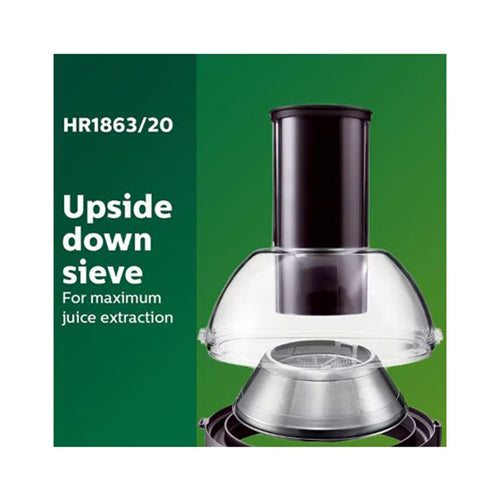 Philips Viva Collection Juicer - 700W, 2L Capacity, XL Tube, Quick Clean - HR1863/22