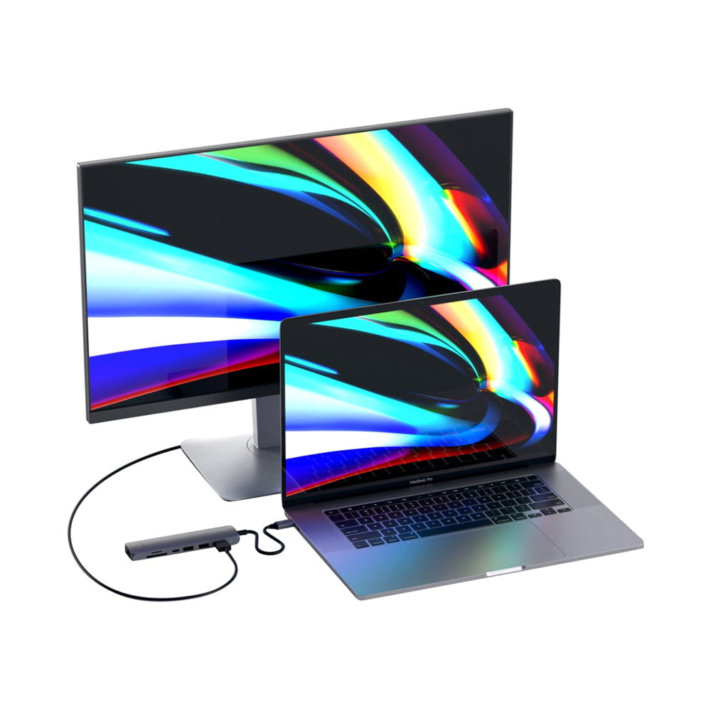 Satechi Type-C Slim Multi-Port Adapter With Ethernet Space Grey