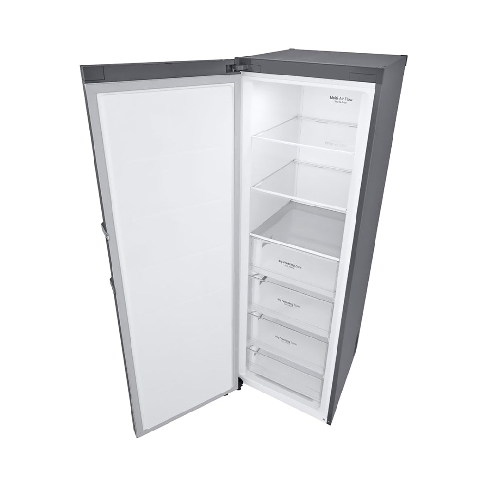 LG Upright Freezer, Single Door, 324 Liters, Silver, GR-B414ELFM