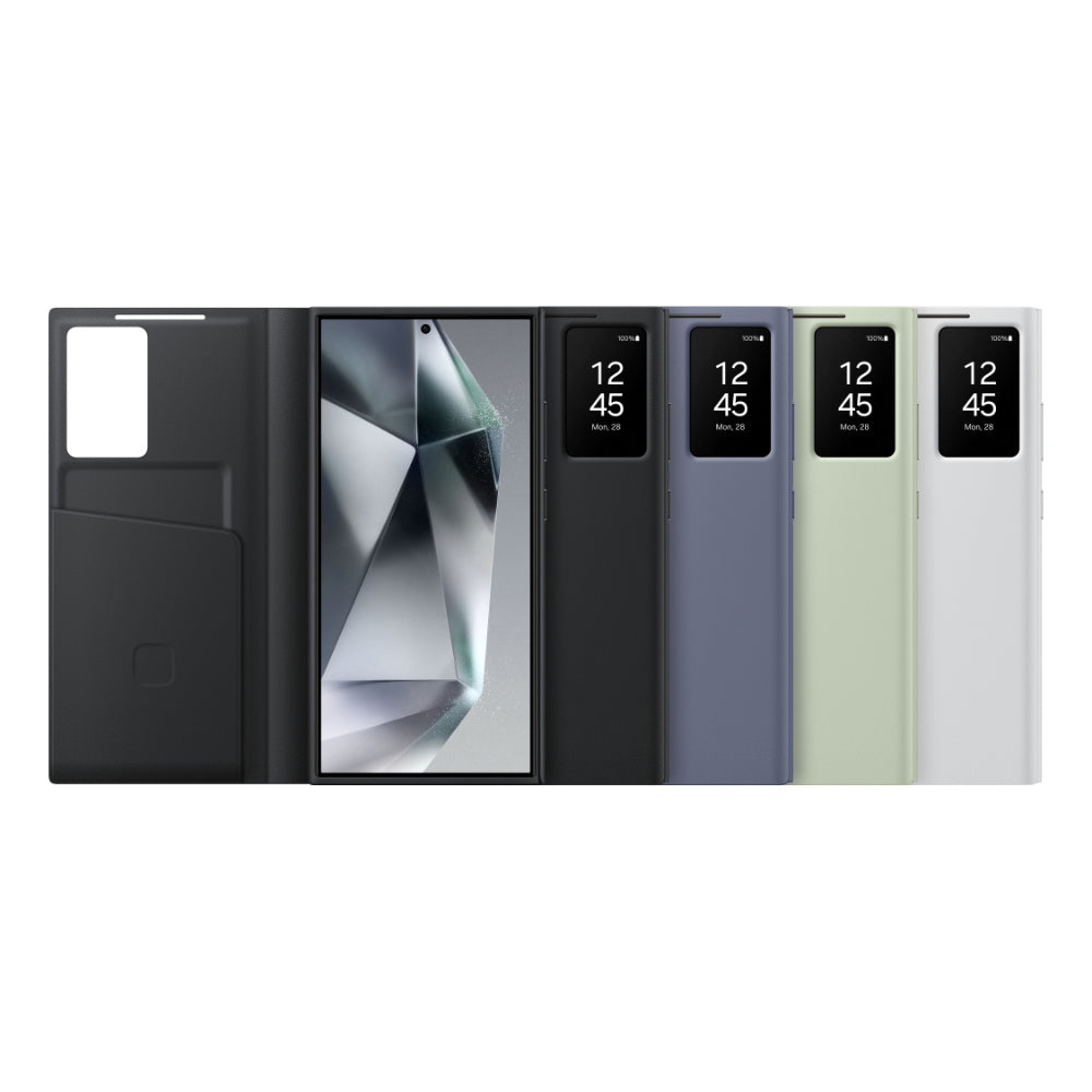 Smart View Wallet Case for Samsung Galaxy S24 Ultra White