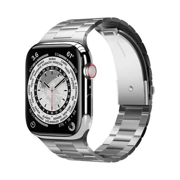 Elago Metal Smart Watch Band For Apple Watch 45mm Silver