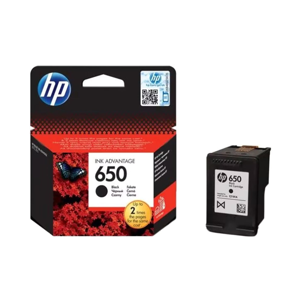 HP 650 Original Ink Advantage Cartridge, Black