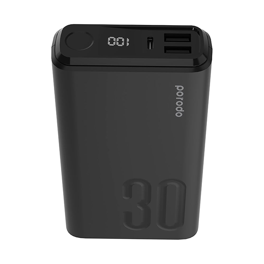 Porodo QC 3.0 Power Bank 30000mAh Black