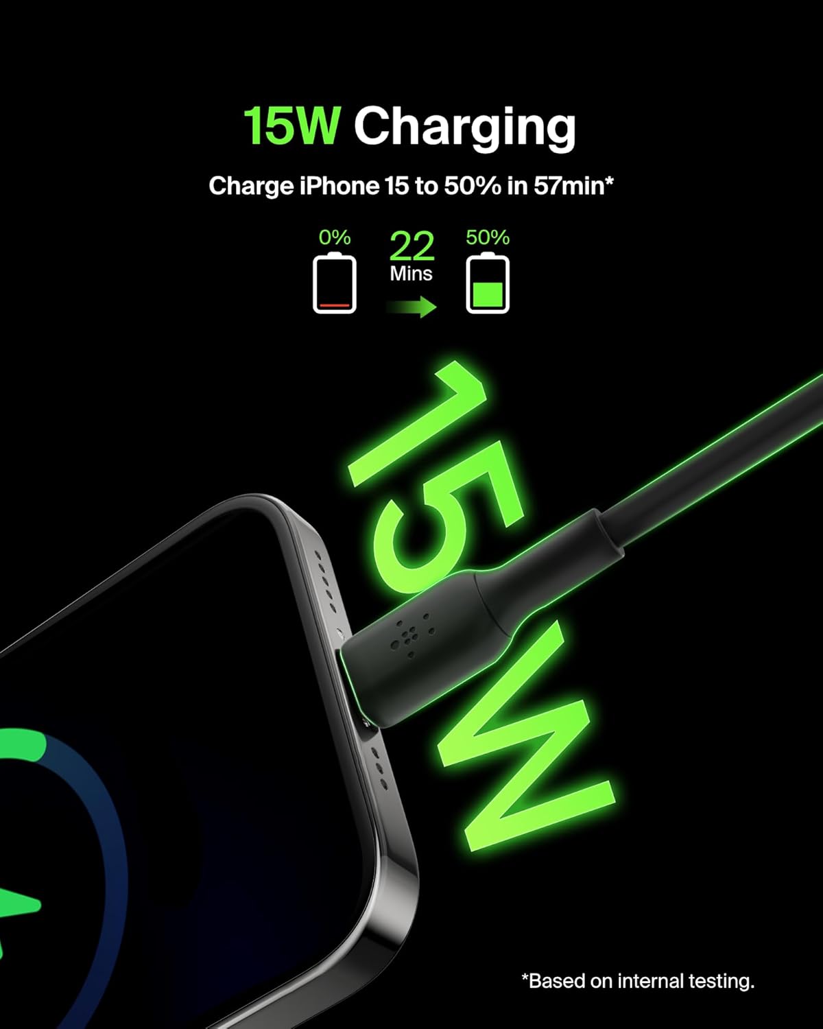 Belkin USB-C to USB-A Charging Cable 1M – Fast Data Sync Cable – Black