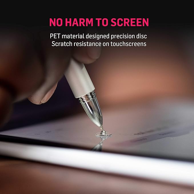 Adonit Jot Pro 4.0 Silver Fine Point Capacitive Stylus Pen for All Touchscreens