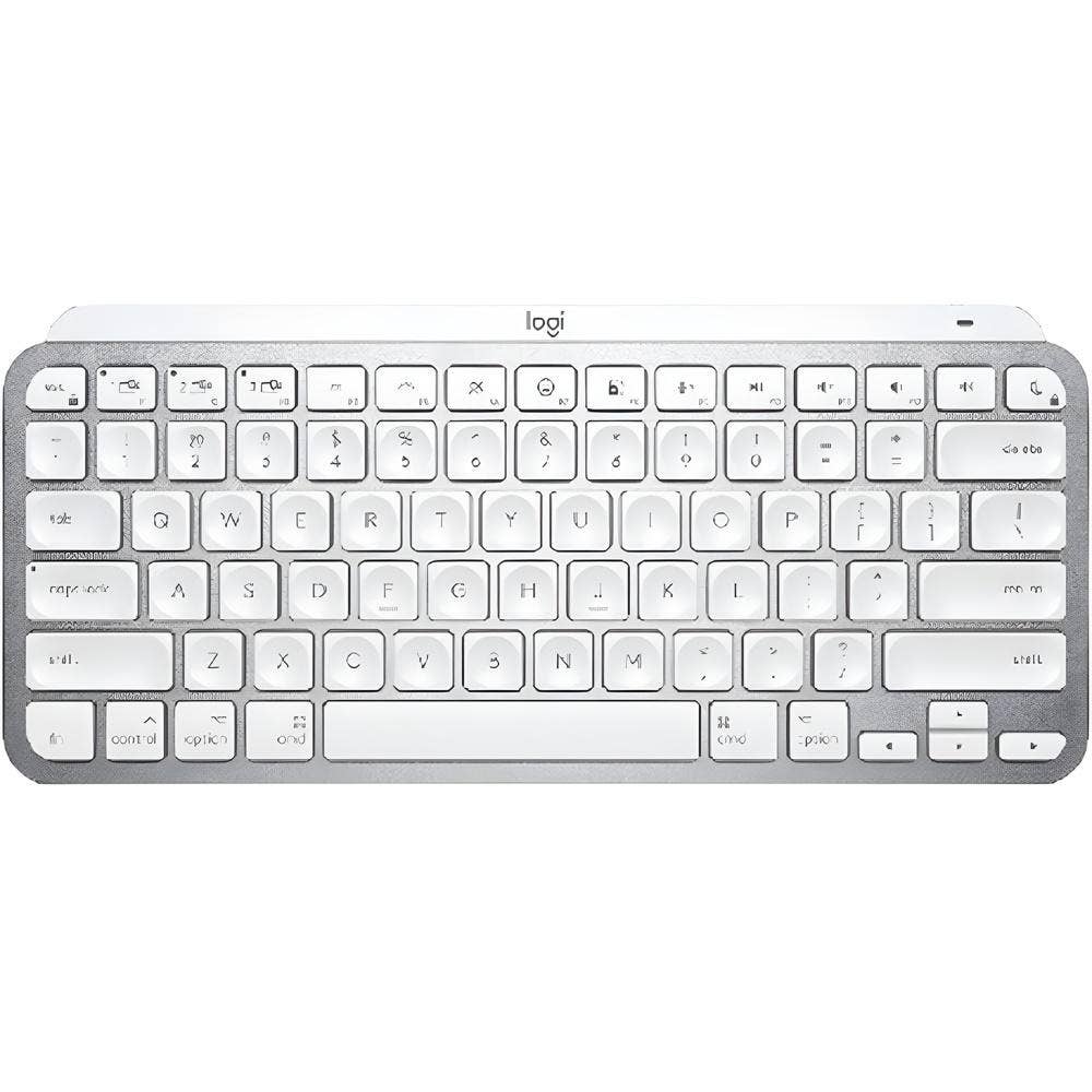 Logitech Mx Keys Mini For Mac Minimalist Wireless Illuminated Keyboard Pale Grey