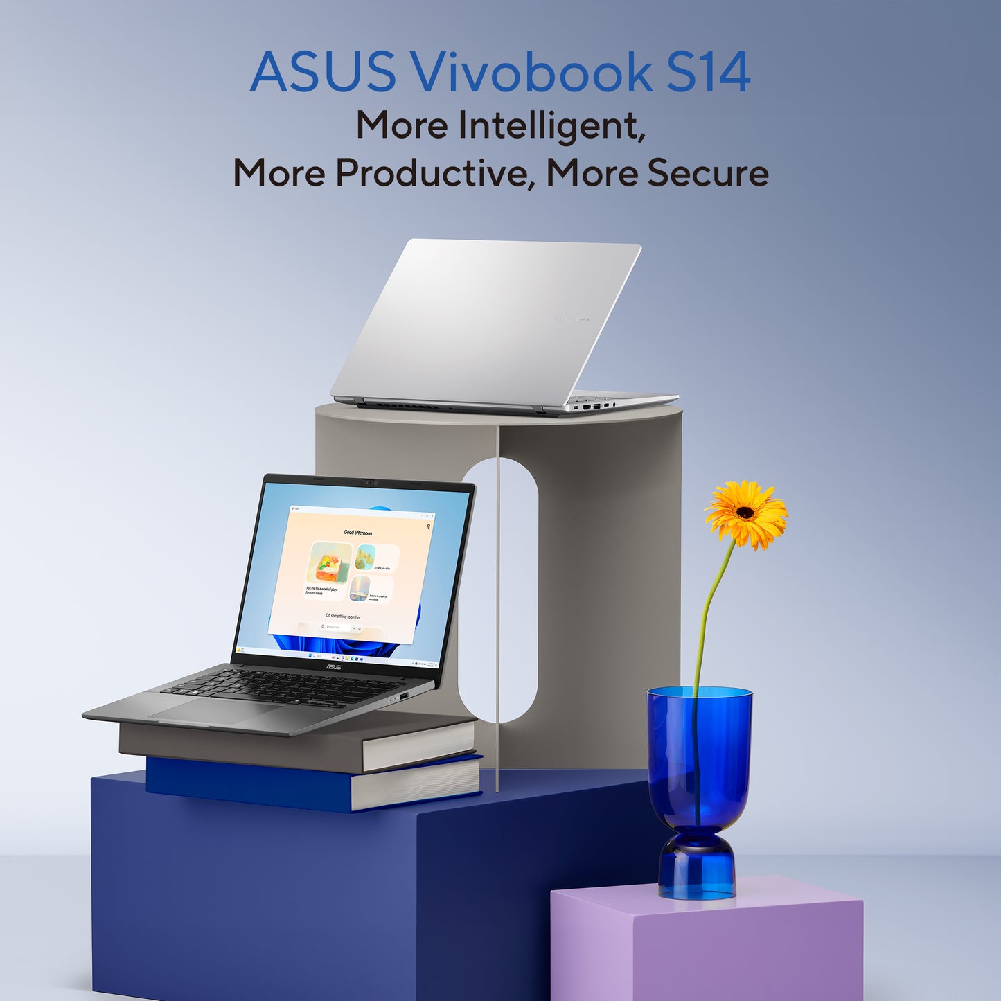 Asus Vivobook S14 Copilot+ PC Laptop 16GB RAM, 1TB SSD, Snapdragon X X1 26 100 Processor, 14-inch display, Matte Gray, S3407QA-KP014W