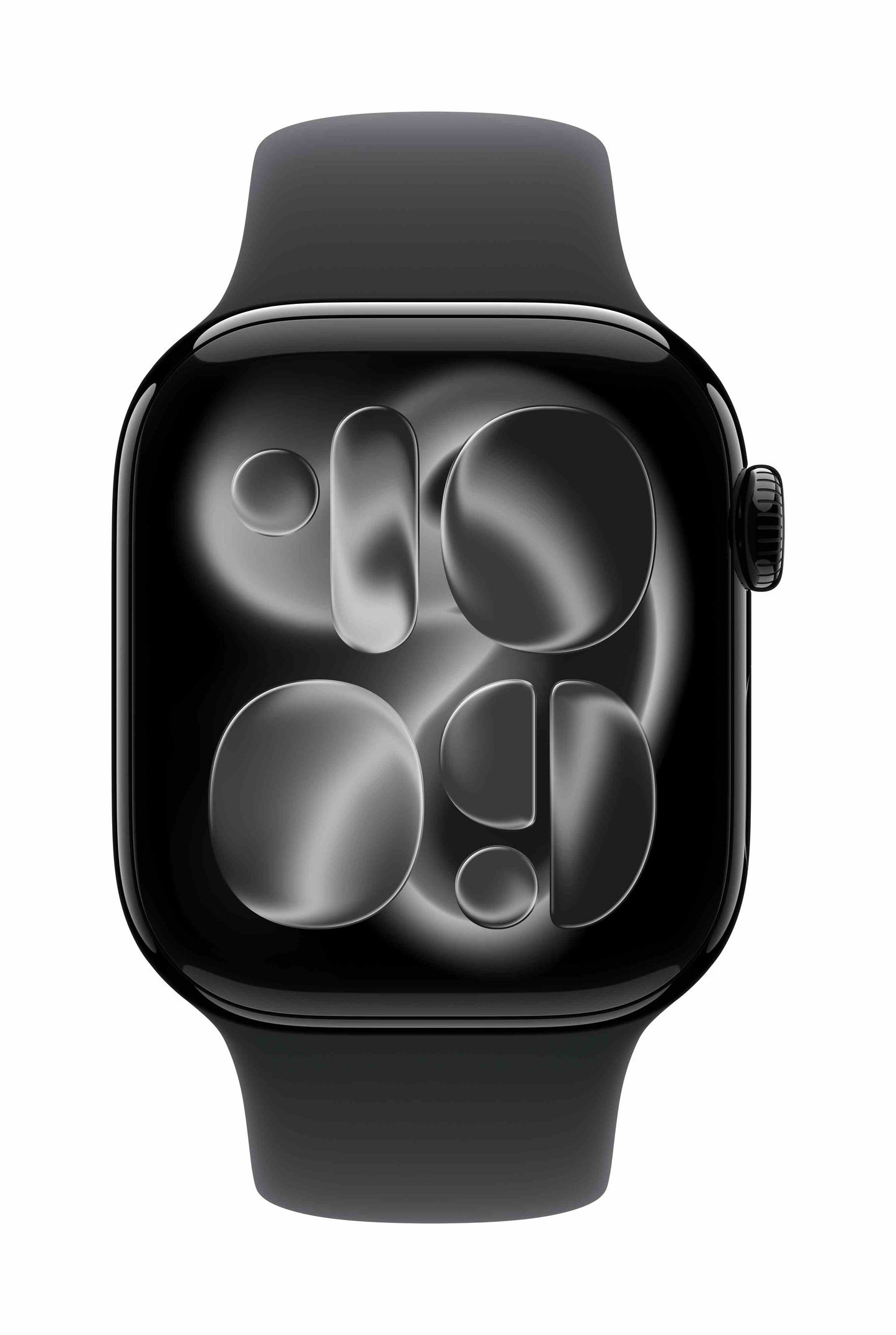 Apple Watch Series 11 GPS 42mm, Jet Black Aluminium Case with Black Sport Band, S/M