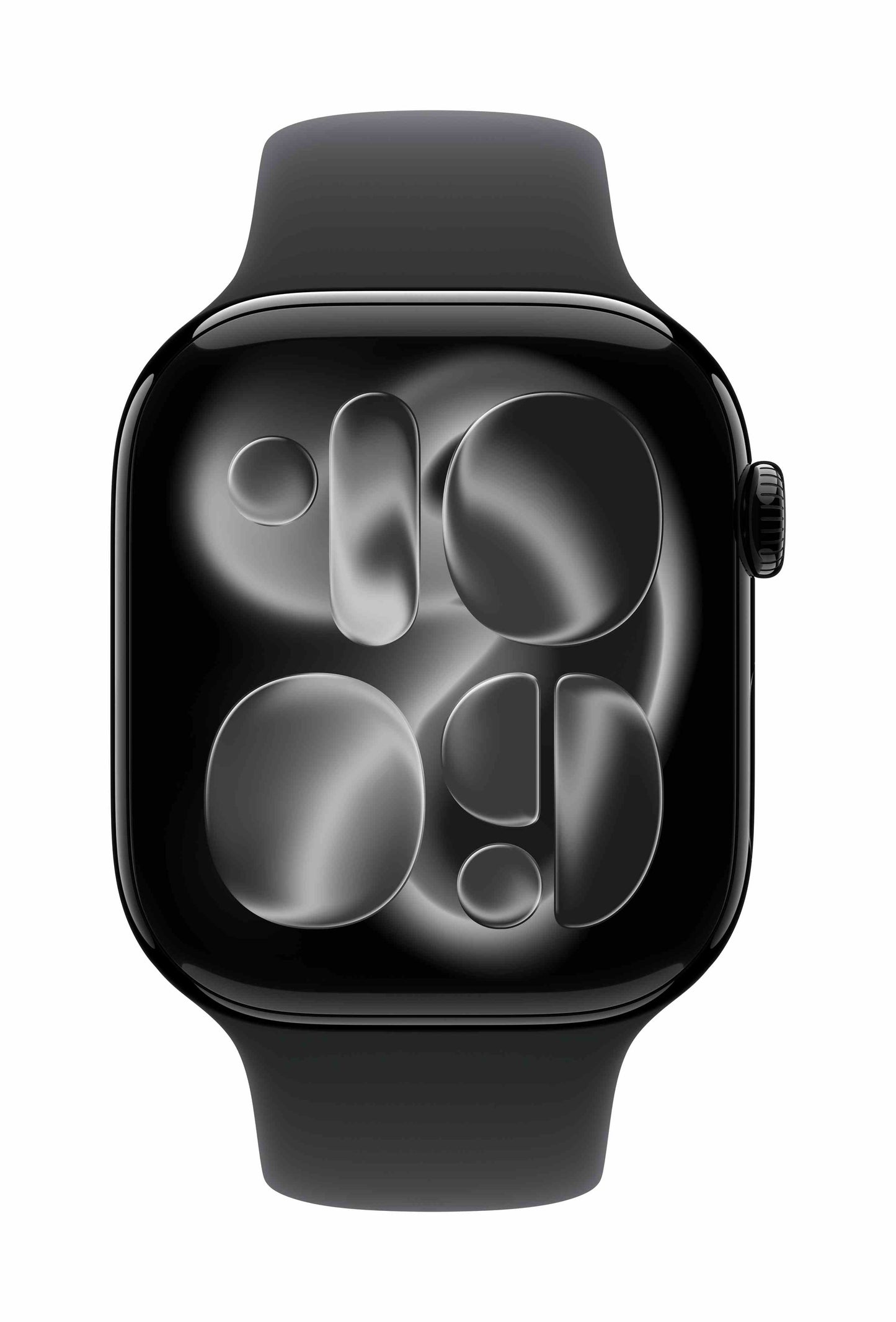 Apple Watch Series 11 GPS + Cellular 46mm, Jet Black Aluminium Case with Black Sport Band, M/L