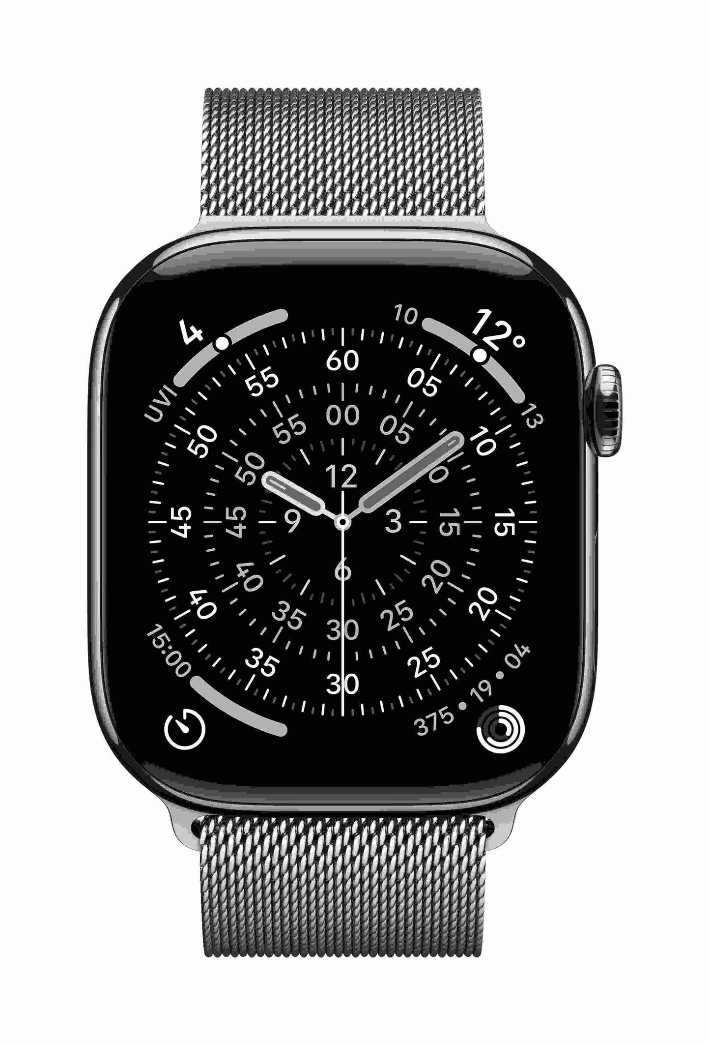 Apple Watch Series 11 GPS + Cellular 46mm, Natural Titanium Case with Natural Milanese Loop, M/L