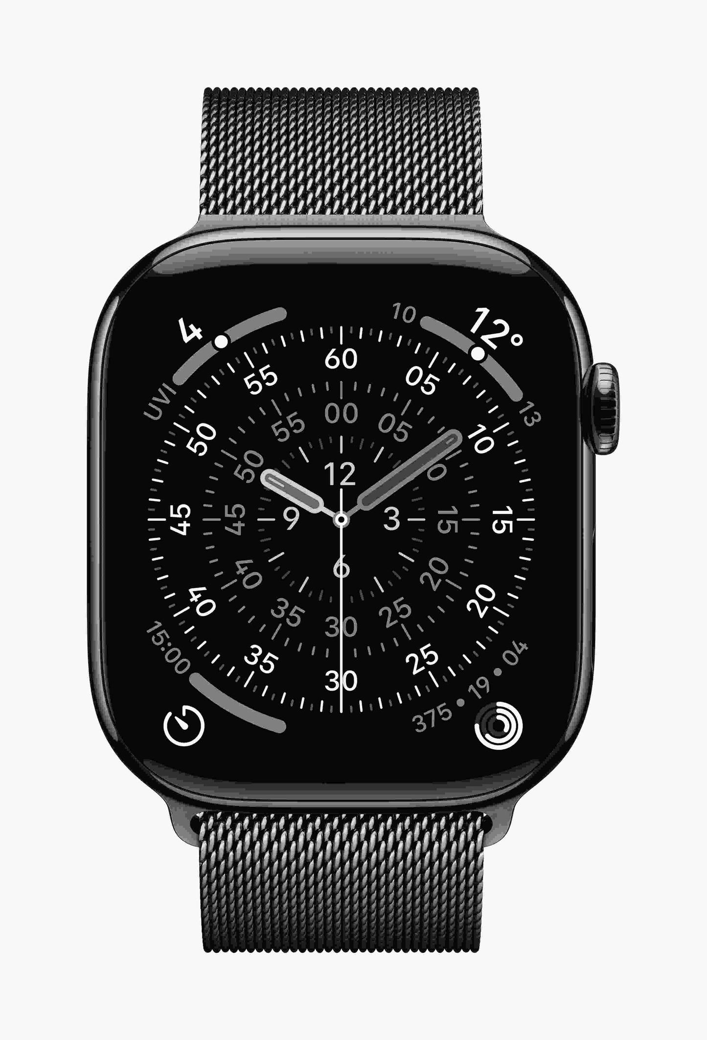 Apple Watch Series 11 GPS + Cellular 46mm, Slate Titanium Case with Slate Milanese Loop, M/L