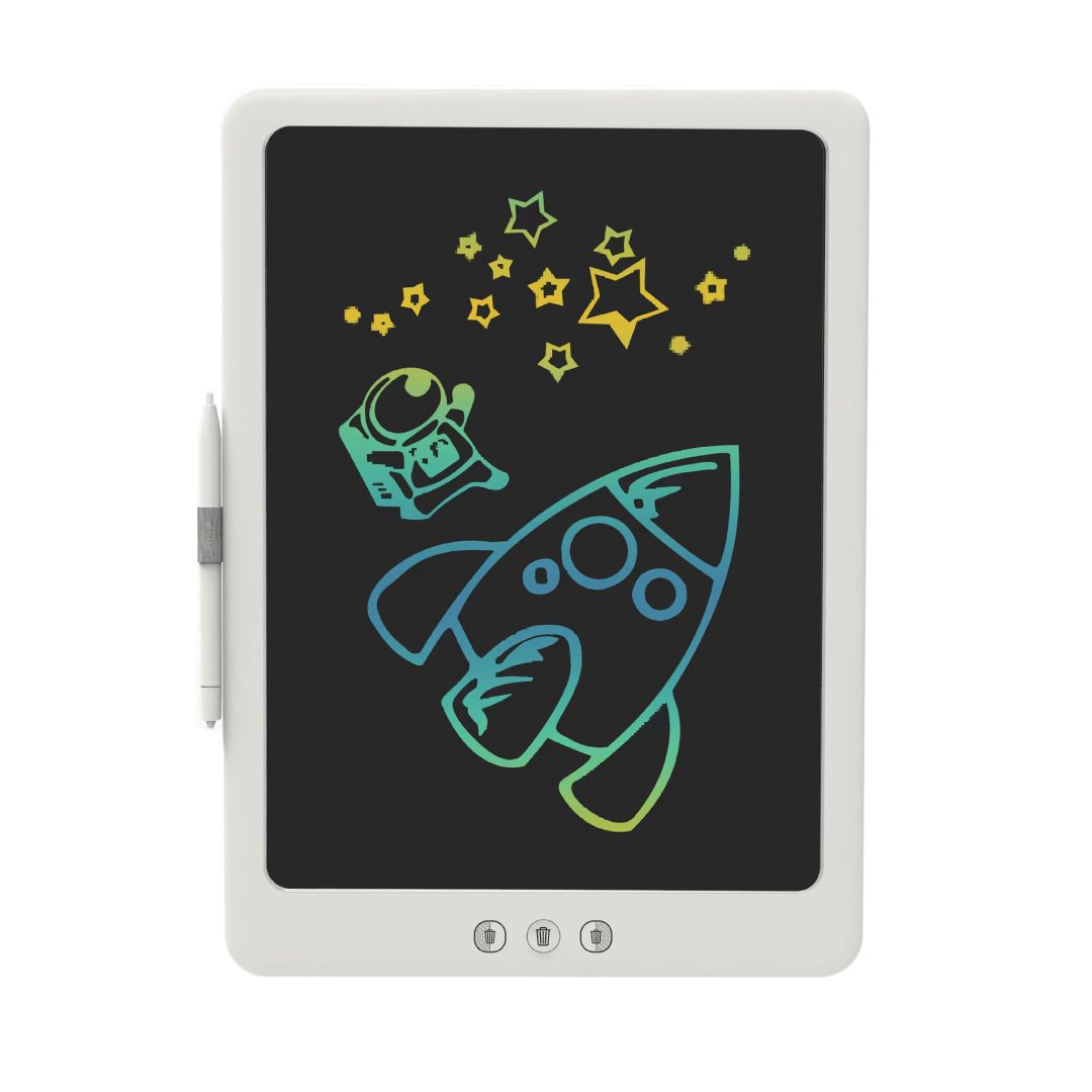 Blupebble 14-inch Tablet Doodle Writing Drawing Board for Kids, White