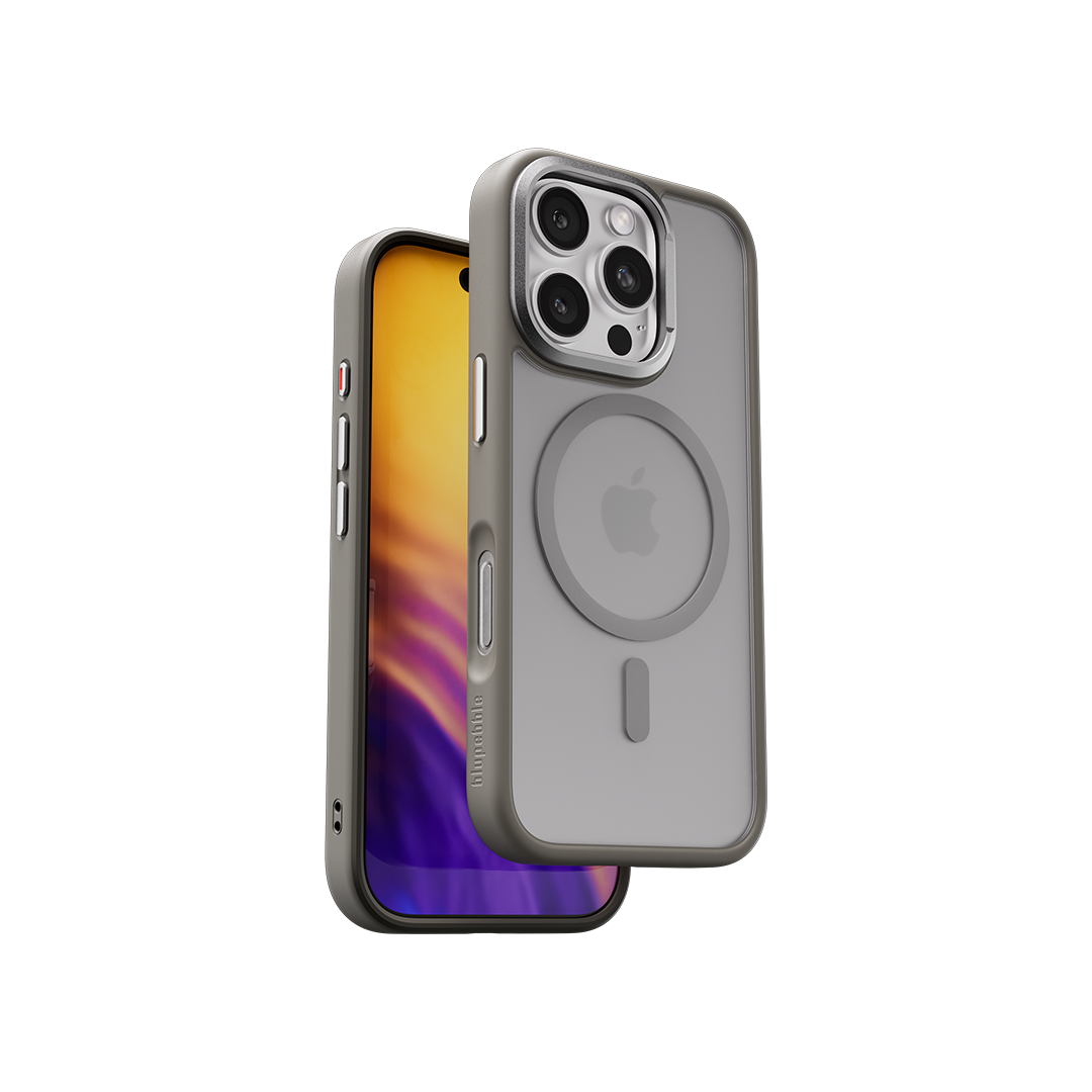 Blupebble Hybrid Matte Case with MagSafe for iPhone 16 Pro Max 6.9-inch, Titanium