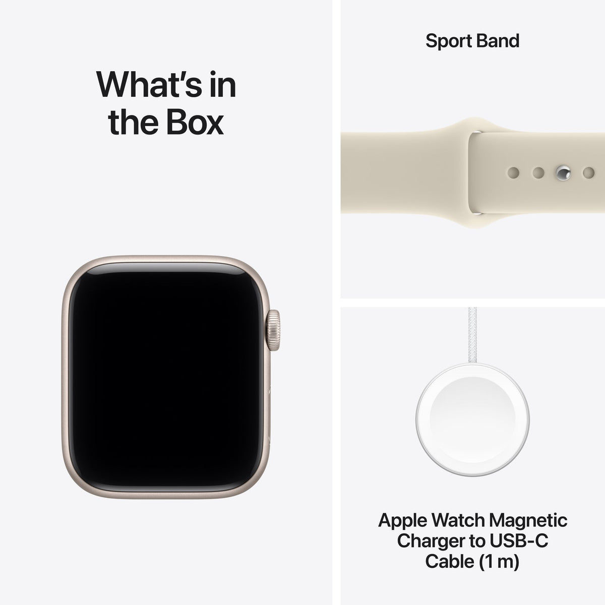 Apple Watch SE 3 GPS + Cellular 40mm – Starlight Aluminium Case with Sand Sport Band (S/M) – S10 Chip, 5G, Always-On Retina Display, 18-Hour Battery