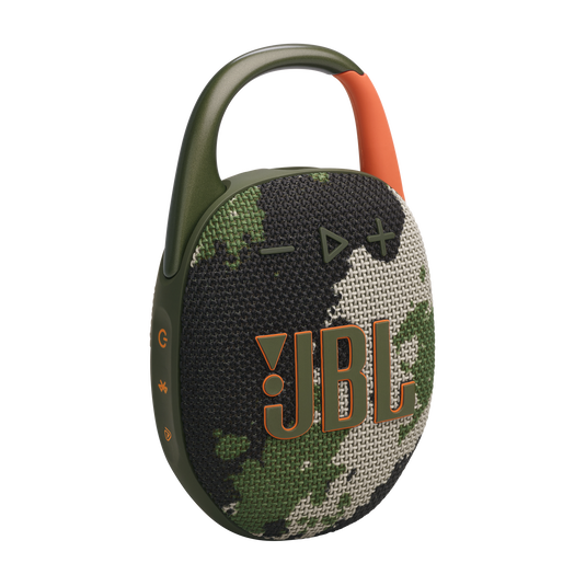 JBL Clip 5 Ultra-Portable Waterproof Speaker, Squad