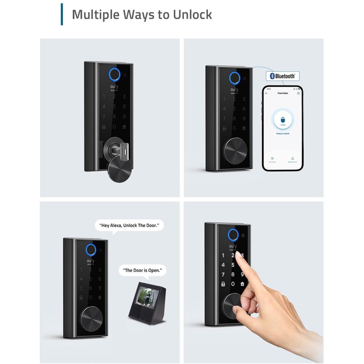 Anker eufy Security S230 Smart Wi-Fi Door Lock with Fingerprint Scanner & Touchscreen Keypad
