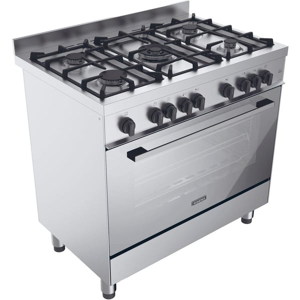 Candy 5-Burner Gas Cooker, RGG95HXLPG/1, Inox, 90x60cm