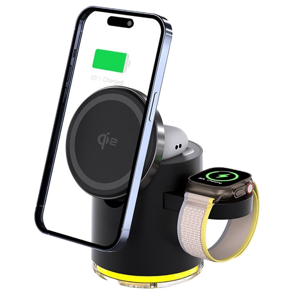 Inet 4-in-1 MagSafe Wireless Charger INC16WI15W Black