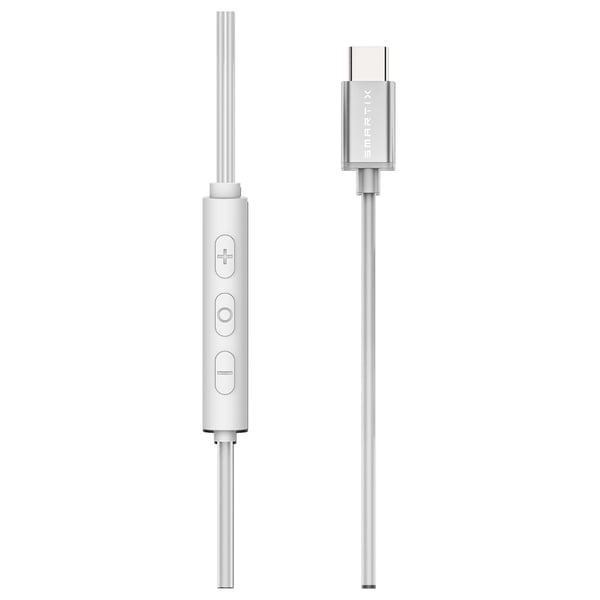 Smartix Immerse Link Designer Wired USB-C In-Ear Headset, White