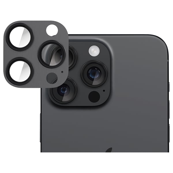 Smartix Lens Protector for iPhone 16 Pro/Pro Max Black Titanium