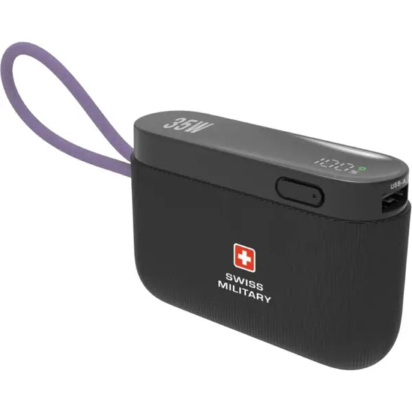 Swiss Military 10000mAh 35W Mini Power Bank – Black