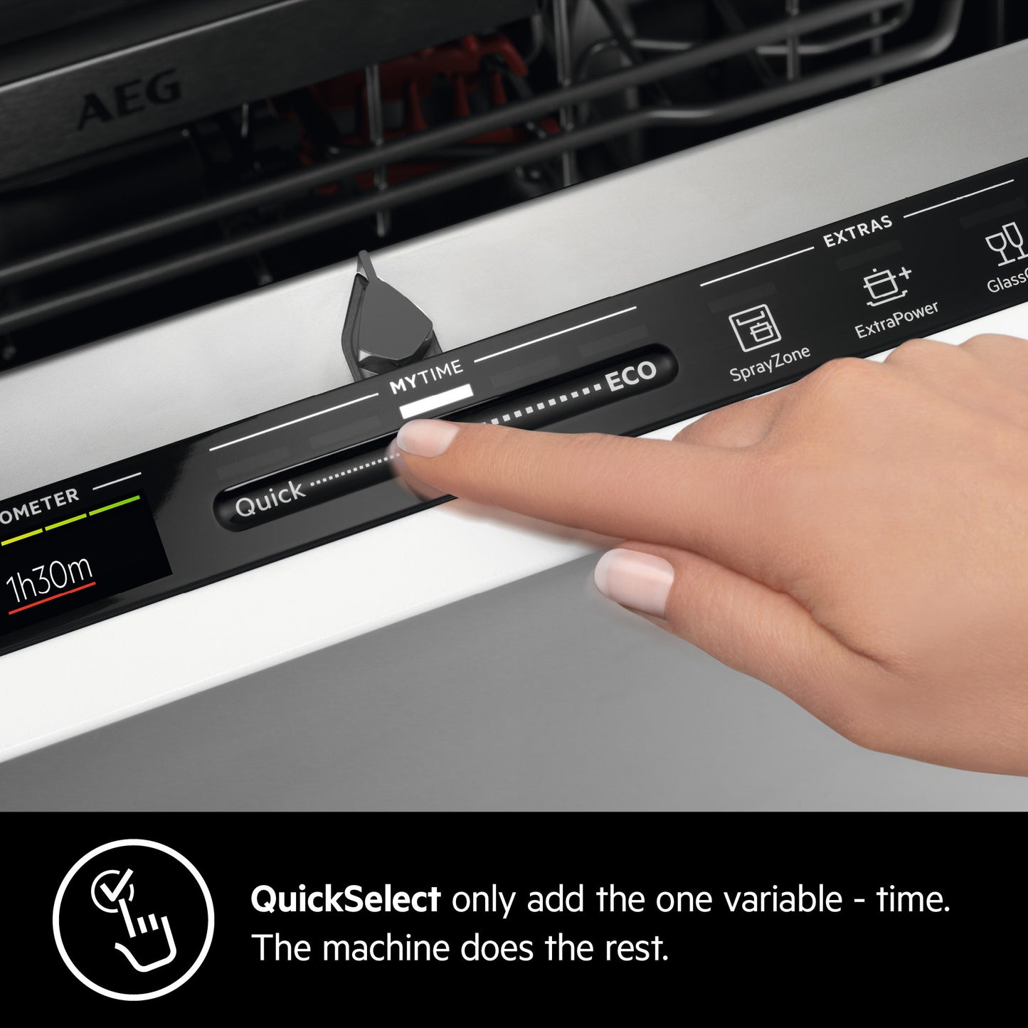 AEG Built-in Dishwasher Comfortlift, Satellite Clean, Energy saving, Maxiflex, Touch Controls, 14 Place settings, 7 programme, White, FSK83827P