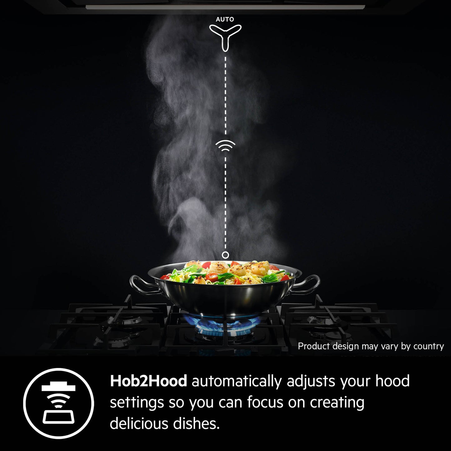 AEG Built-in Gas Hob 90cm, 5 Burner, Glass Finish, Touch Control, Black, HVB95450IB