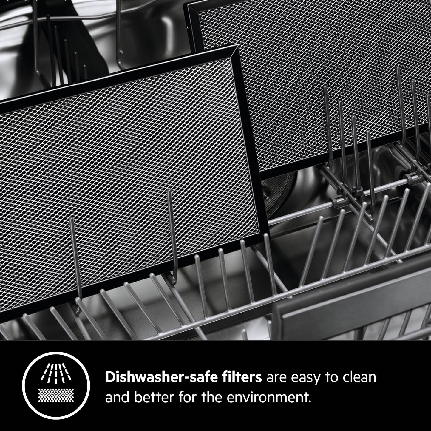 AEG Built-in Traditional Chimney Hood 90cm, Breeze Function, LED lighting, Washable filters, Silver, DKB4950M