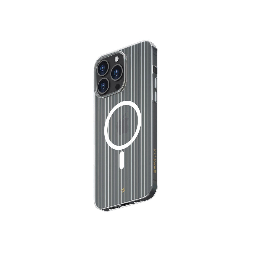 Smartix Premium Magnetic Clear Groove Case for iPhone 16 Pro Max