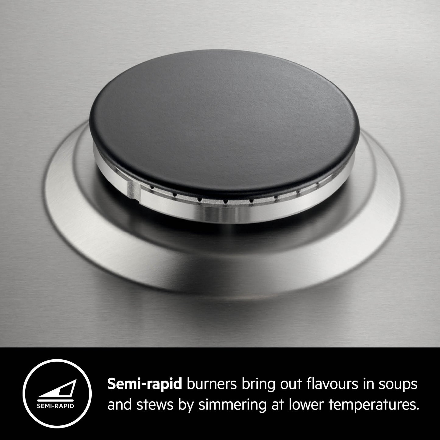 AEG Built-in Gas Hob 90cm, 5 Burner, Glass Finish, Black, HKB95450NB