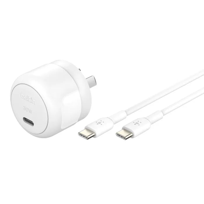 Belkin 45W USB-C Wall Charger with USB-C Cable – Fast Charging Adapter