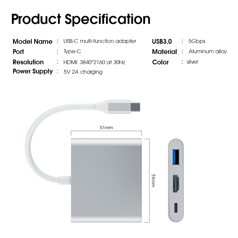 Inet Giant Power 3-in-1 Hub, INHUVT3000