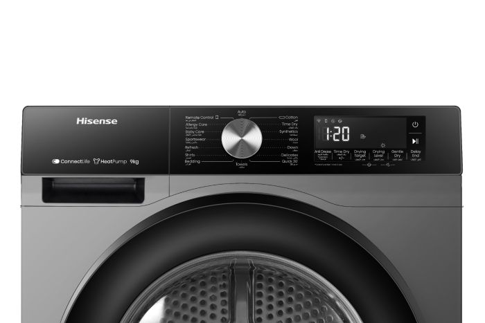 Hisense 9 kg Front Load Heat Pump Dryer, Black, DH3S902BT