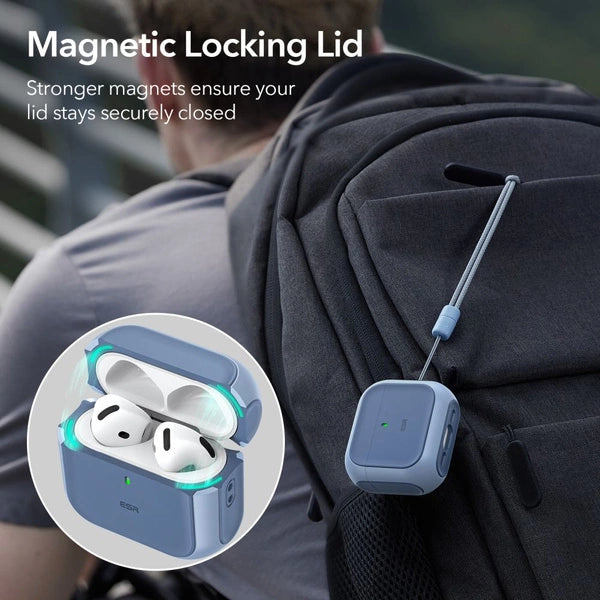 ESR Orbit Hybrid Protective Case for AirPods 4 – Blue