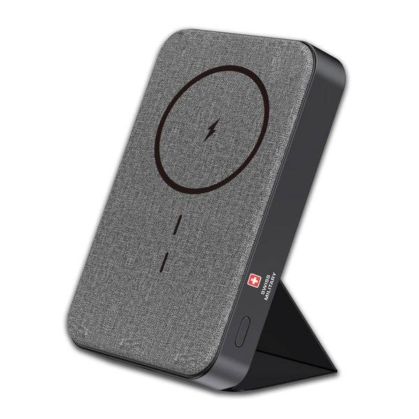 Swiss Military Magnetic Power Bank 10000mAh with Stand – Gray