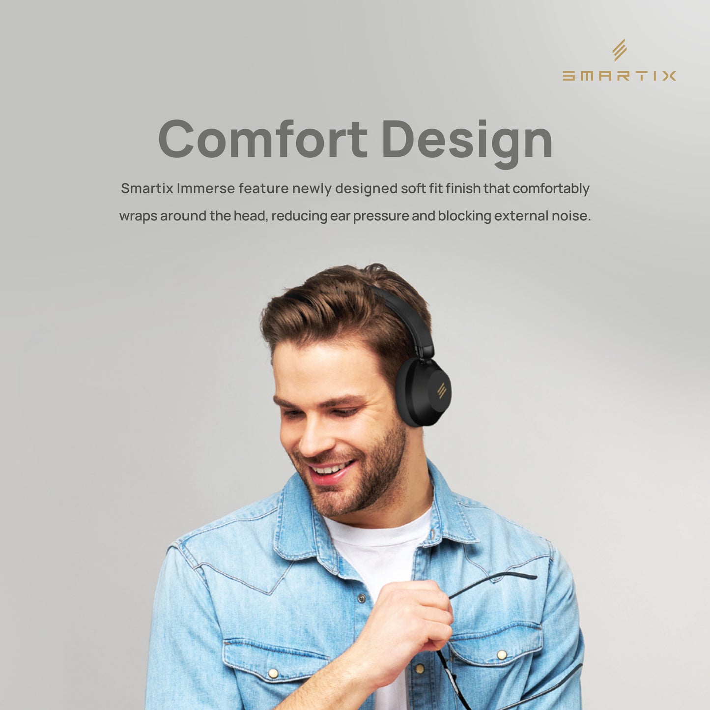 SoundPod SMBTHBK1 ANC Headphones Immerse Pro