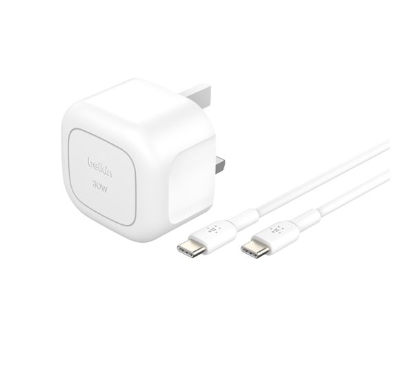 Belkin 30W USB-C Wall Charger with USB-C Cable – Fast Charging Adapter