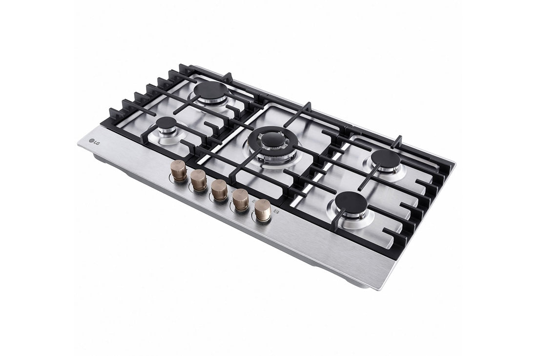LG 2024 LG Built-in 900 Gas Cooktop with 5 burners, Stainless Steel CG5Z3626S