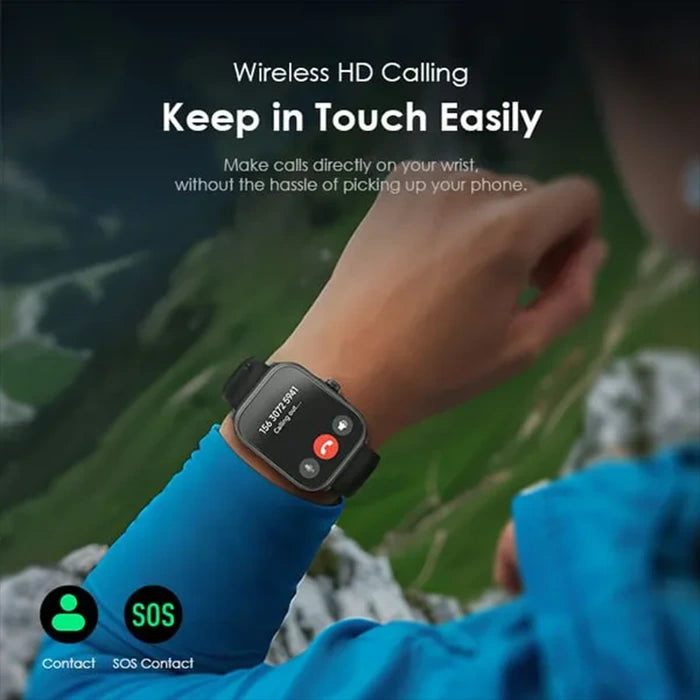 Oraimo Nova AM Bluetooth Call Smart Watch, IP68 Dust & Water Resistance, BT V5.2, 300mAh, Chrome, OSW-812