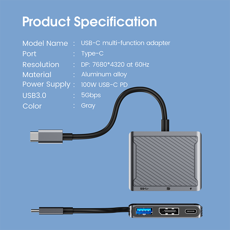 Inet Giant Power 3-in-1 Hub, INHU8KVT300