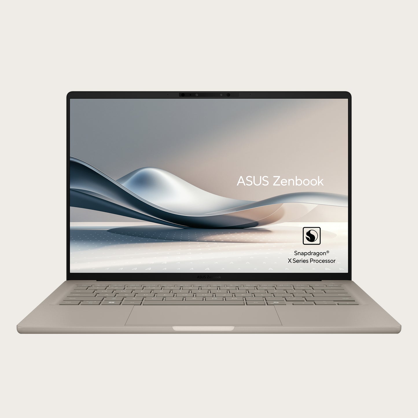Asus Zenbook A14 Notebook 16GB RAM 1TB SSD, 8 Core Purwa SE Snapdragon X X1 26 100 Processor, 14-inch OLED Display, Windows 11 Home, Zabriskie Beige, UX3407QA-QD180W
